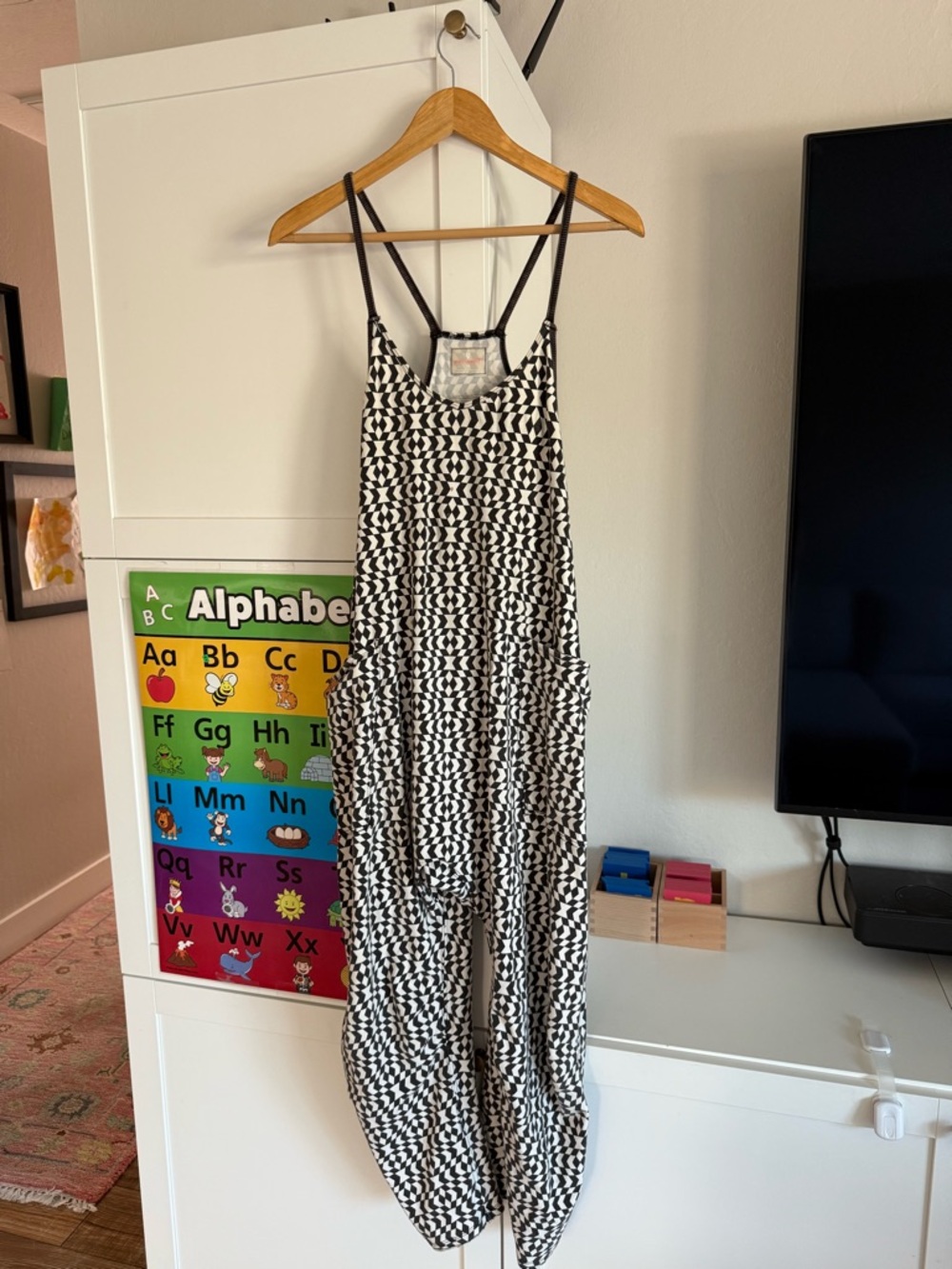 Free People Hot Shot Printed Onesie Trapezoid Combo